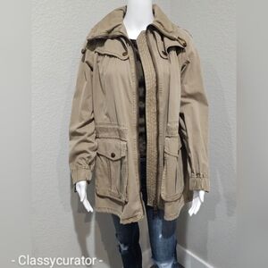 Like New Burberry Tan Utility Jacket for Women